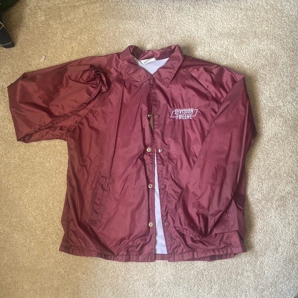 Maroon Stylish Windbreaker - Picture 1 of 2